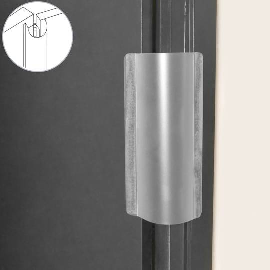 Protective child safety strip for door hinges 3 units