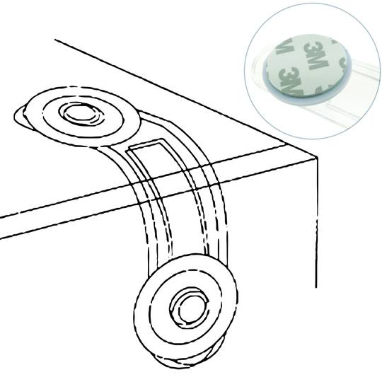Ruban de sécurité pour enfant polyvalent 12 cm 2 unités