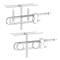 Child safety guard with double lock for cabinet doors