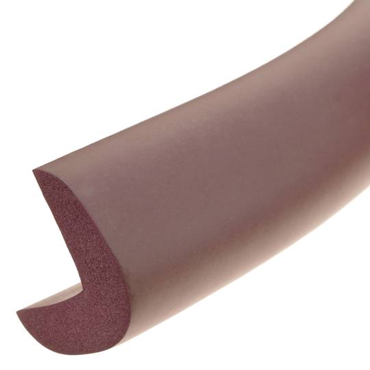 Child safety guard for furniture 4.6 m with 8 corners brown
