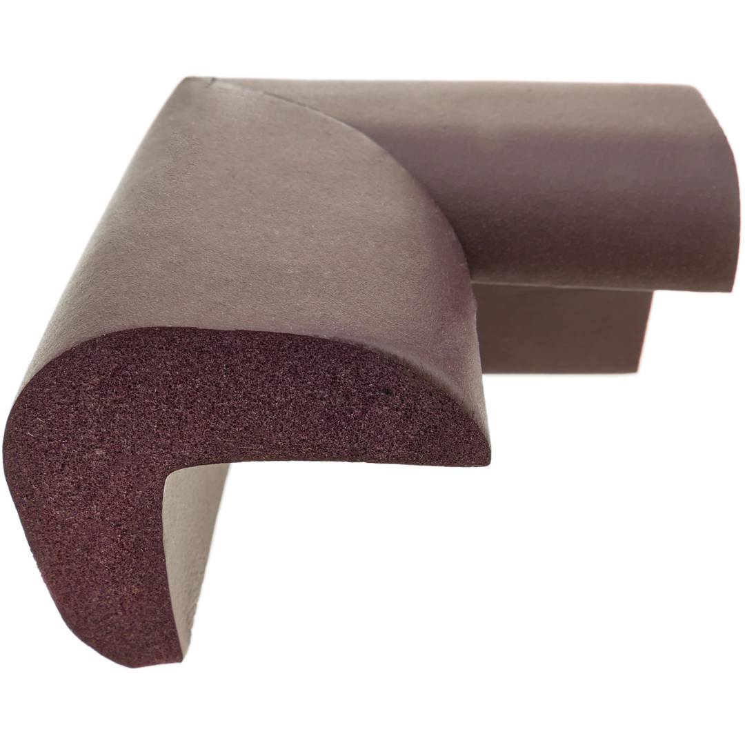 Child safety guard for furniture 4.6 m with 8 corners brown