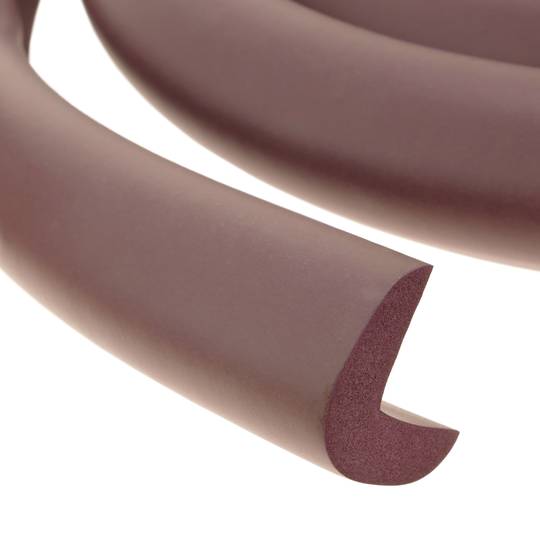 Child safety guard for furniture 4.6 m with 8 corners brown