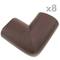 Child safety guard for furniture 4.6 m with 8 corners brown