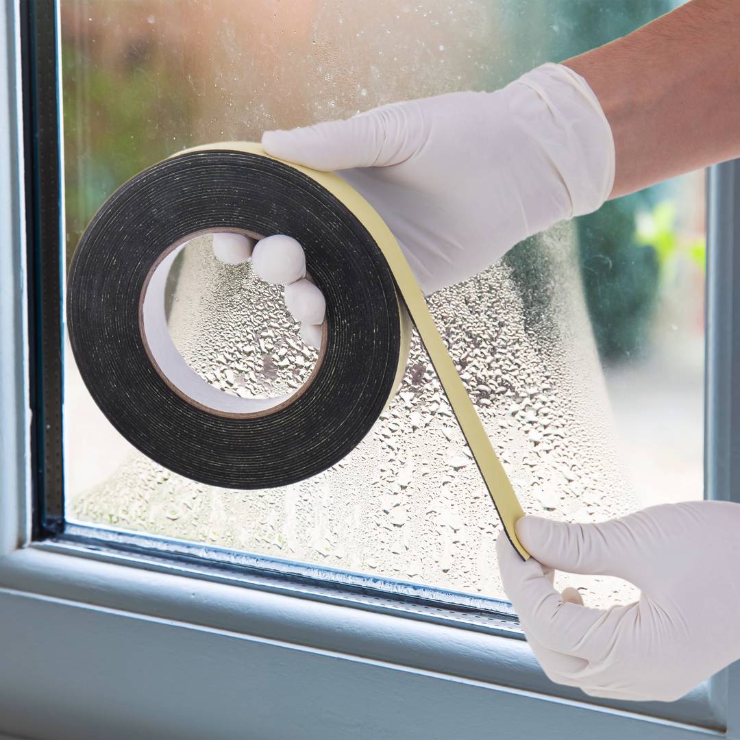 Selbstklebender Mehrzweckschaum für Tür- und Fensterdichtungsstreifen 2x12x5000mm