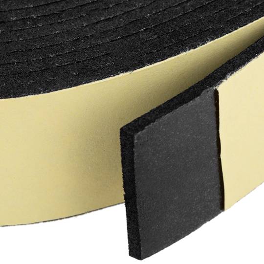 Bande d'étanchéité auto-adhésive polyvalente pour portes et fenêtres en mousse 2x25x5000mm