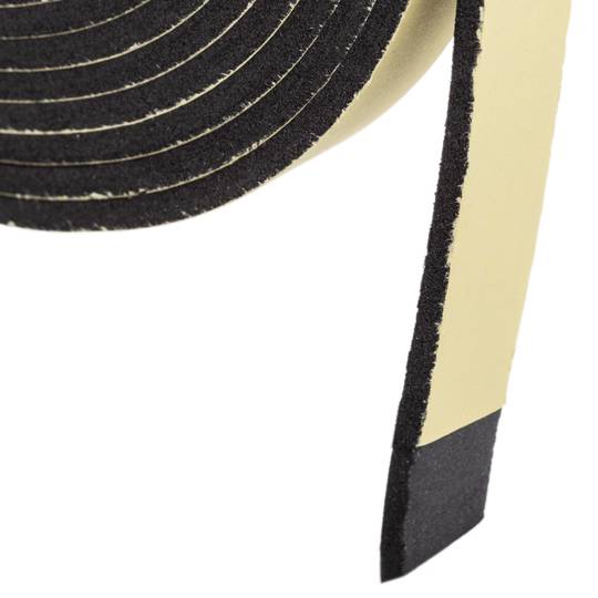 Faixa de vedação multiuso de espuma autoadesiva para portas e janelas 3x12x5000mm