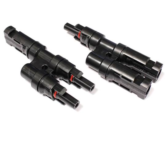 Fotovoltaïsche zonnekabelconnector compatibel met PV-MC4-T 2.5mm2 4mm2 6mm2