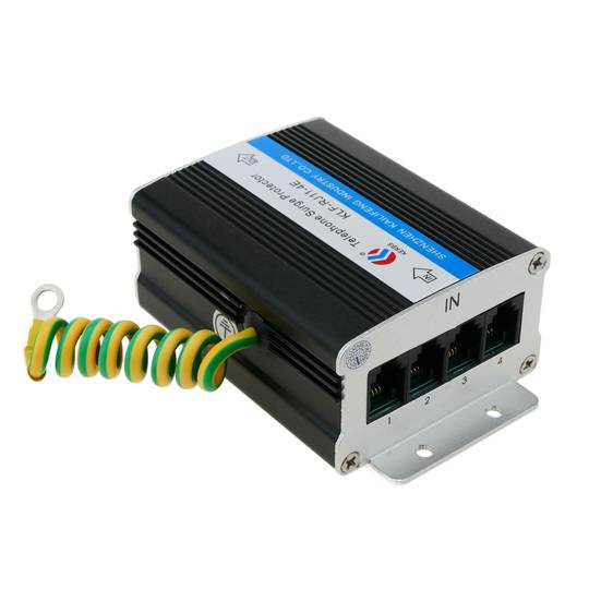 Protetor contra surtos RJ11 RJ12 telefone 110V 10KA 4 portas 4-pin