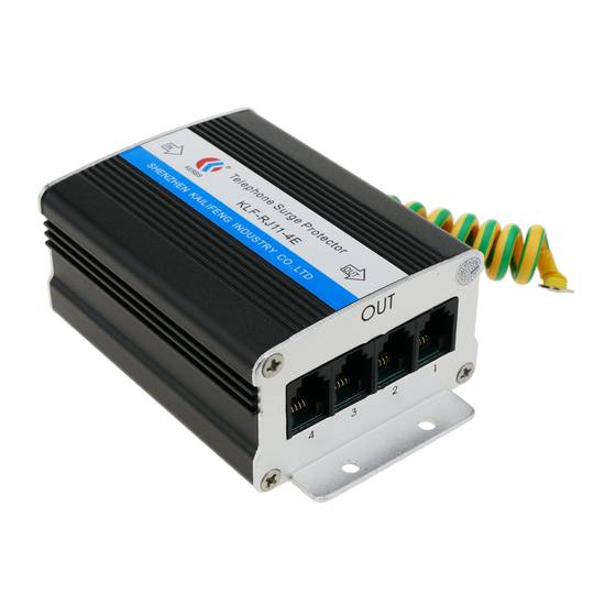 Protetor contra surtos RJ11 RJ12 telefone 110V 10KA 4 portas 4-pin