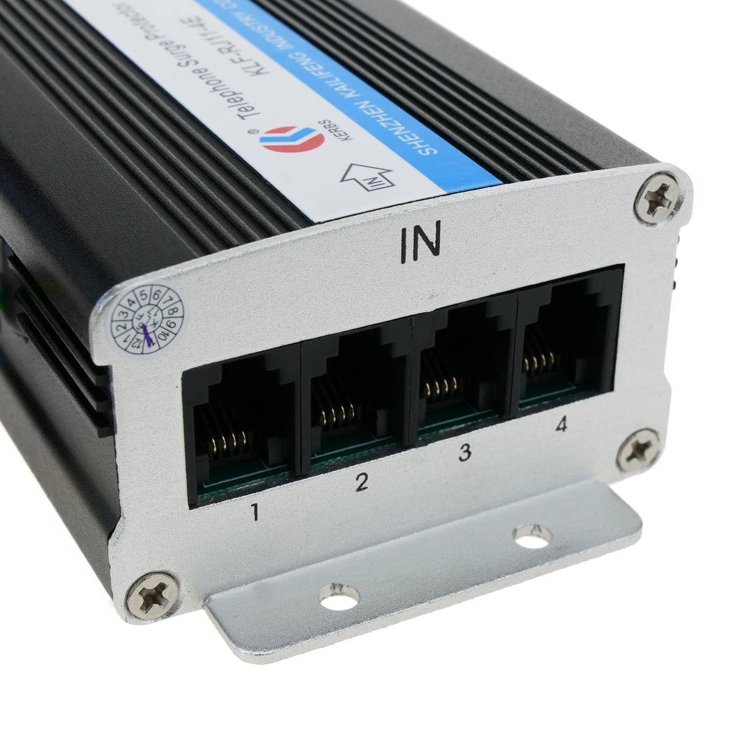 Protetor contra surtos RJ11 RJ12 telefone 110V 10KA 4 portas 4-pin