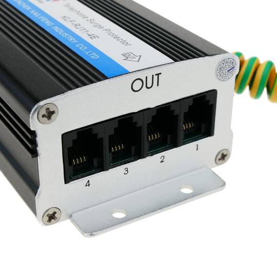 Protetor contra surtos RJ11 RJ12 telefone 110V 10KA 4 portas 4-pin