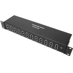 Surge protector RJ11 RJ12 phone 10KA 110V 24-port 4-pin rack 19 inch