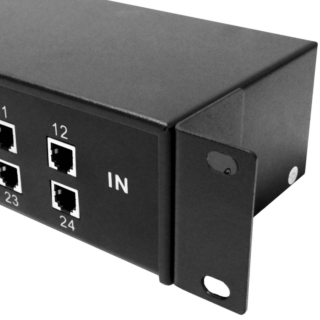 Protetor contra surtos RJ11 RJ12 telefone 10KA 110V 24 portas de 4 pinos rack de 19