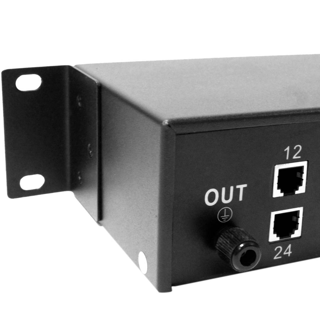 Protetor contra surtos RJ11 RJ12 telefone 10KA 110V 24 portas de 4 pinos rack de 19