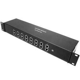 RJ45 10KA 5V 16-poorts 8-pins rack 19 "Ethernet overspanningsbeveiliging