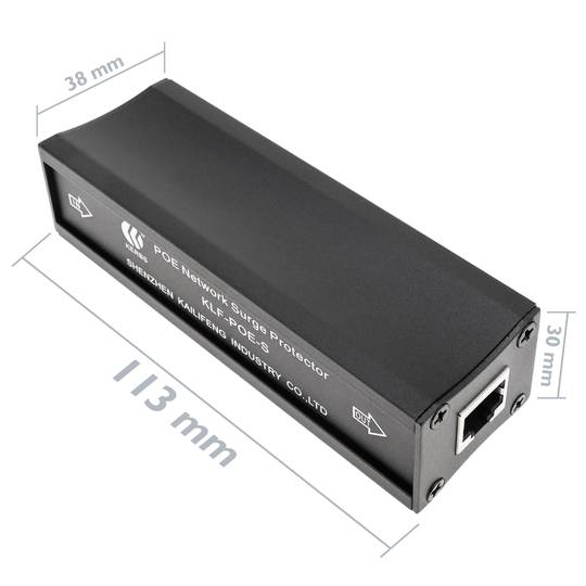 Protector de sobretensión ethernet PoE 100Mbps 1000Mbps RJ45 10KA 5V 1 puerto 8 pin