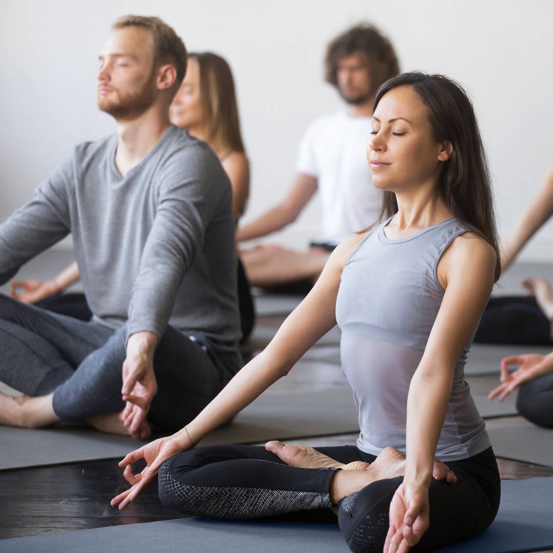 Tapis de yoga antidérapant bleu 183x61x0.8 cm