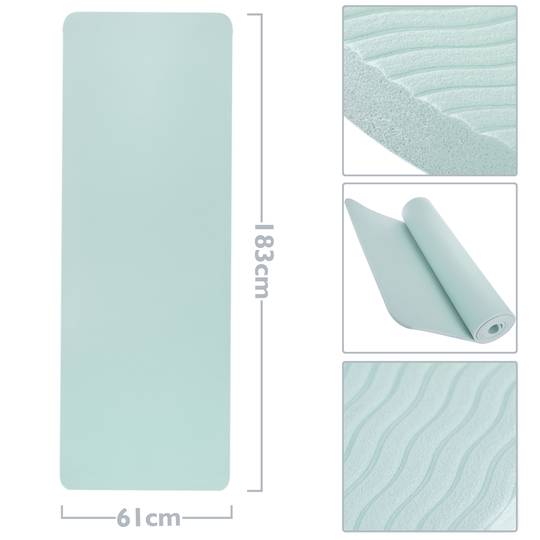 Estoreta de Ioga verda antilliscant 183x61x0.6 cm
