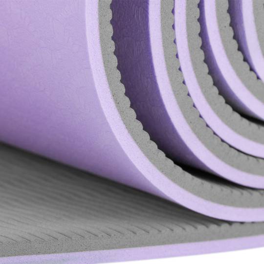 Tapis de yoga violet double couche antidérapant 183x61x0.8 cm