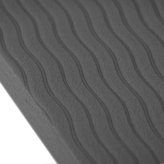 Tappetino da yoga antiscivolo nero 183x61x1 cm