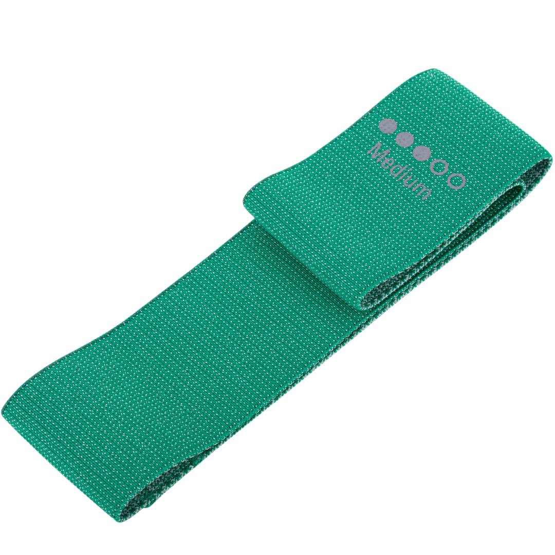 Banda fitness de tecido resistente de 9 kg verde