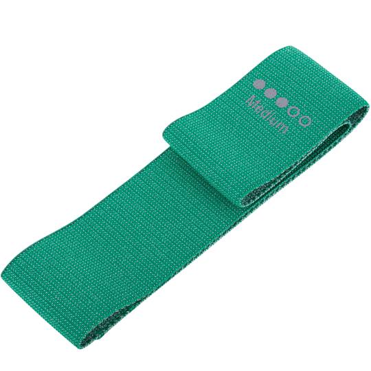 Banda fitness de tecido resistente de 9 kg verde