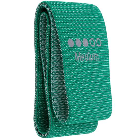 Banda fitness de tecido resistente de 9 kg verde