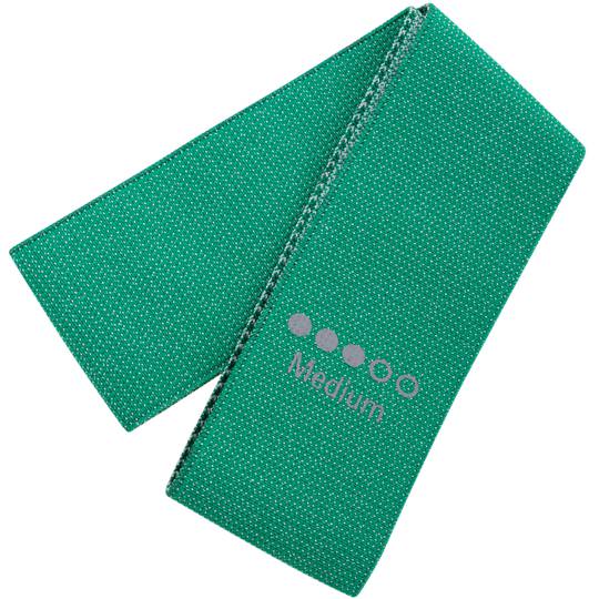 Banda fitness de tecido resistente de 9 kg verde