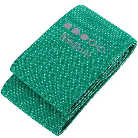 Banda fitness de tecido resistente de 9 kg verde