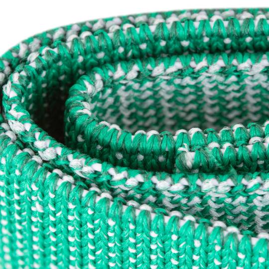 Banda fitness de tecido resistente de 9 kg verde