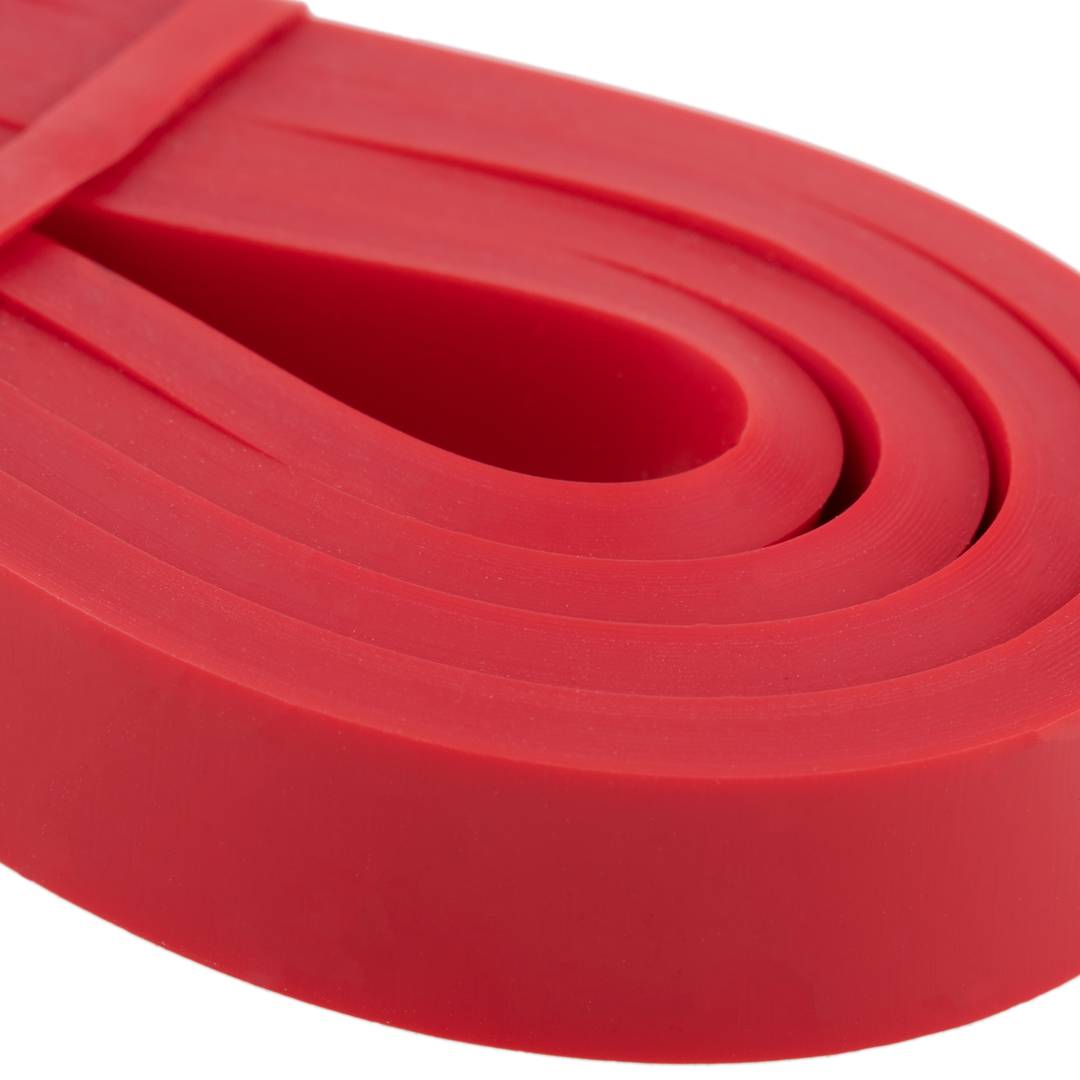 Faixa elástica de resistência vermelha para exercitar os músculos de 16 kg