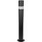 Pilona bolard d'acer amb base clavada negre 110x1000mm