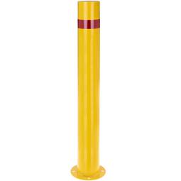 Słupek stalowy z podstawą przybijaną w kolorze żółtym 110 x 960 mm