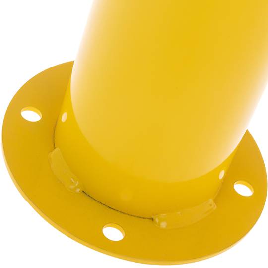 Słupek stalowy z podstawą przybijaną w kolorze żółtym 110 x 960 mm
