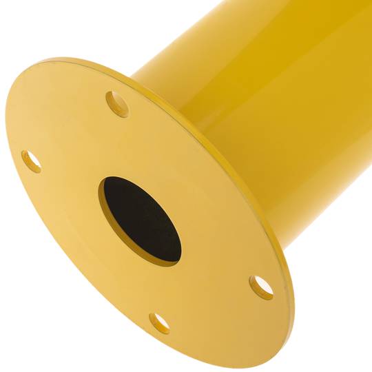 Słupek stalowy z podstawą przybijaną w kolorze żółtym 110 x 960 mm