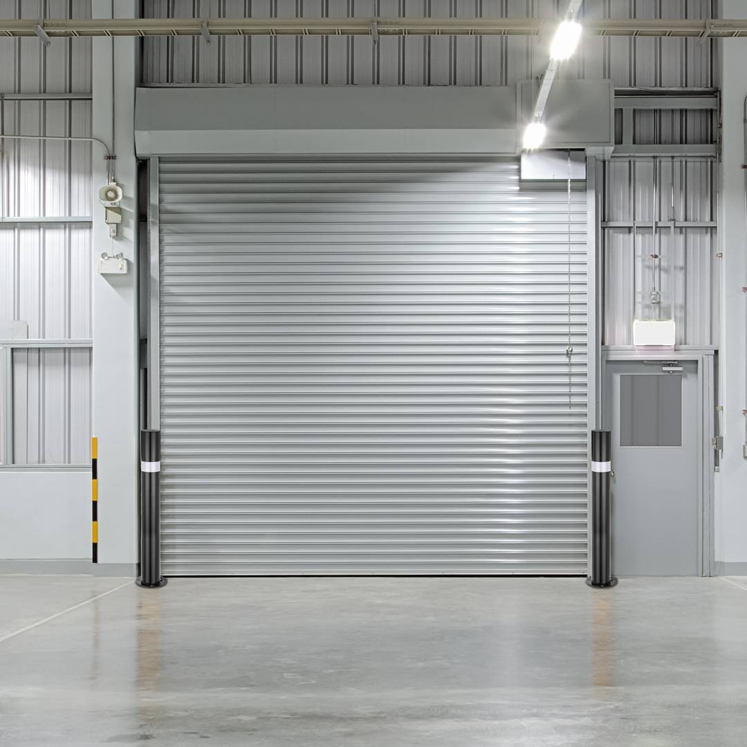 Stalen tuinpaal tuinpaal met verwijderbare spijkerbasis 76x600mm zwart