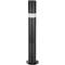 Steel bollard bollard with removable nailed base 89x750mm black