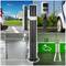 Steel bollard bollard with removable nailed base 89x750mm black