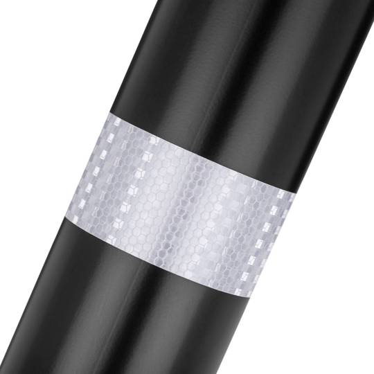 Steel bollard bollard with removable nailed base 89x750mm black