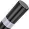 Dissuasore in acciaio con base smontabile inchiodata 110x1000mm nera