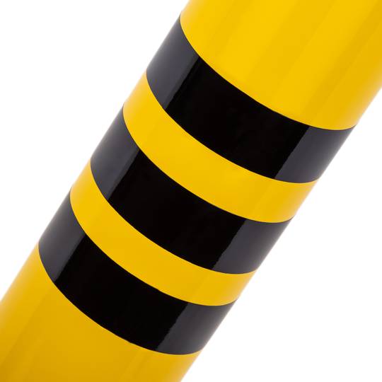 Bollard d’acier cloué avec base amovible 90x750mm