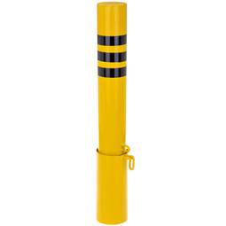 Steel nailed bollard with buried base 89x750mm