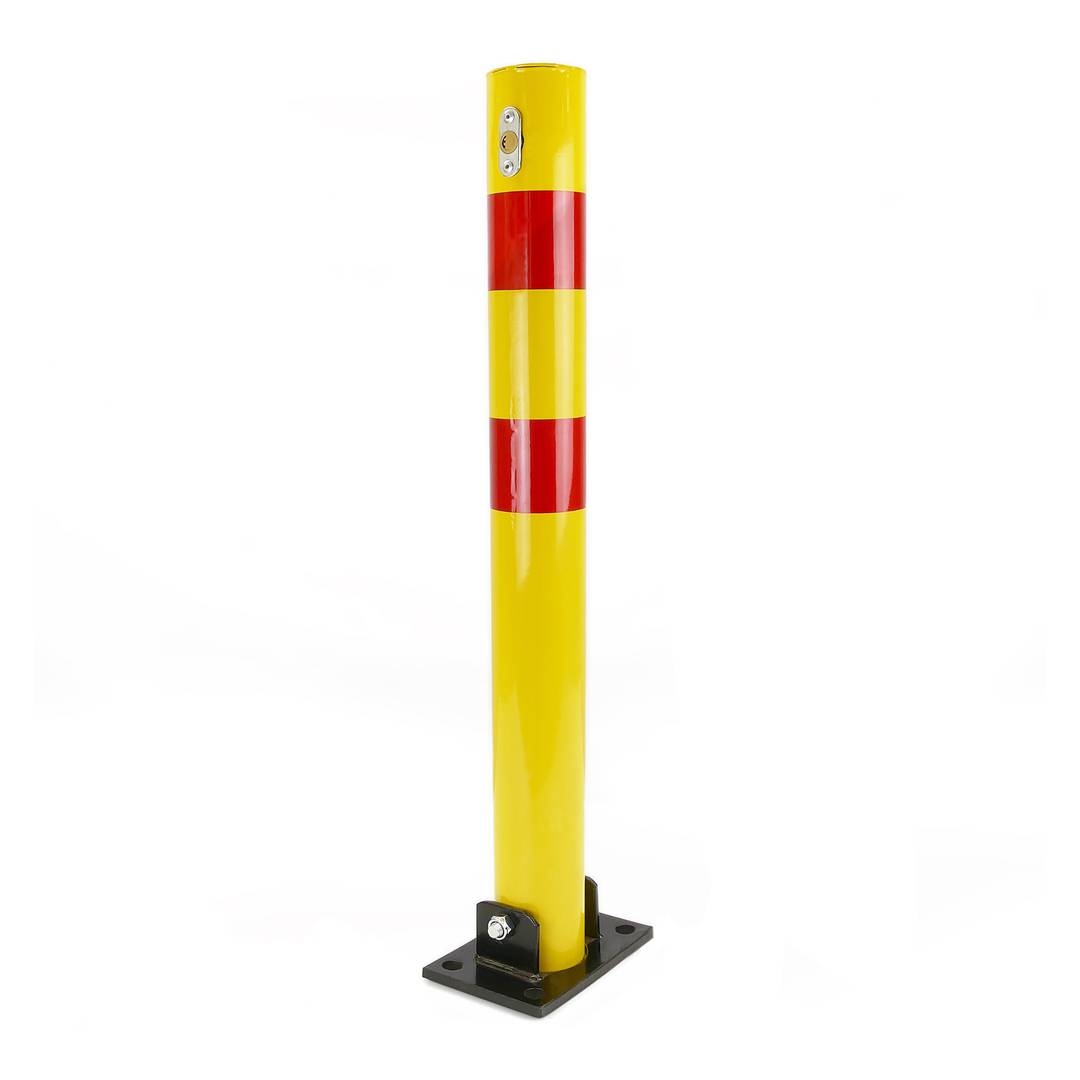 Składany słupek stalowy składany z pylonu z zamkiem 76x700 mm