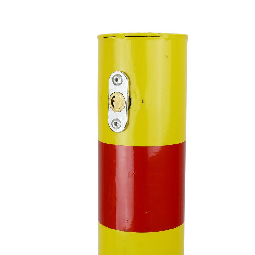 Składany słupek stalowy składany z pylonu z zamkiem 76x700 mm