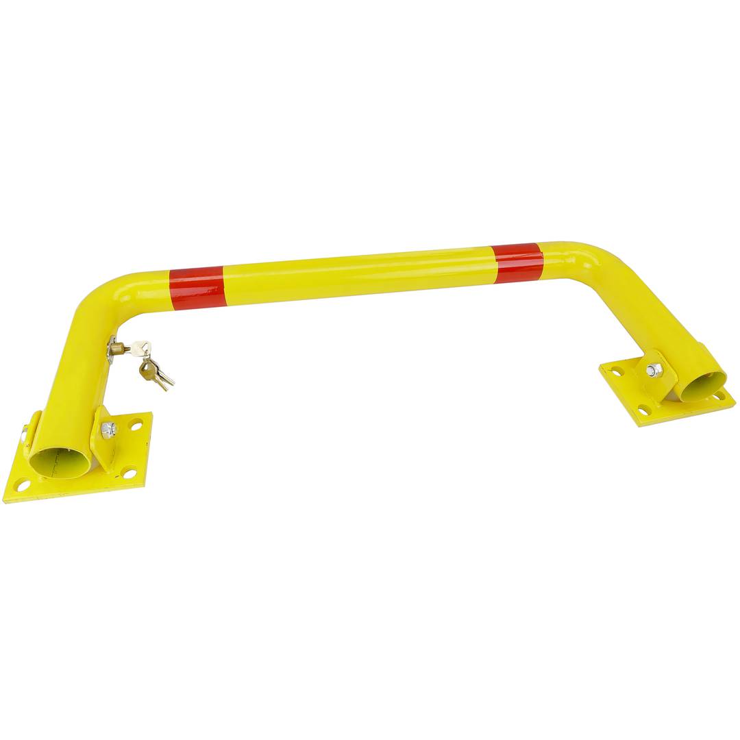 Pilona d'acer plegable piló abatible amb pany 60x790x290mm