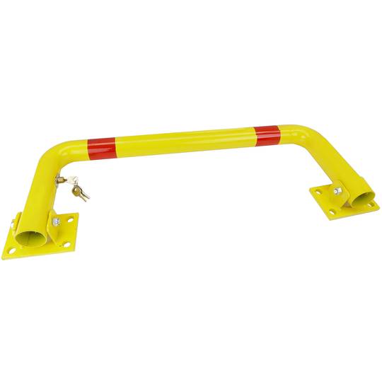 Pilona d'acer plegable piló abatible amb pany 60x790x290mm