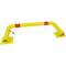 Pilona d'acer plegable piló abatible amb pany 60x790x290mm