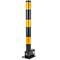Opvouwbare stalen paal in pyloon met slot 57x600mm