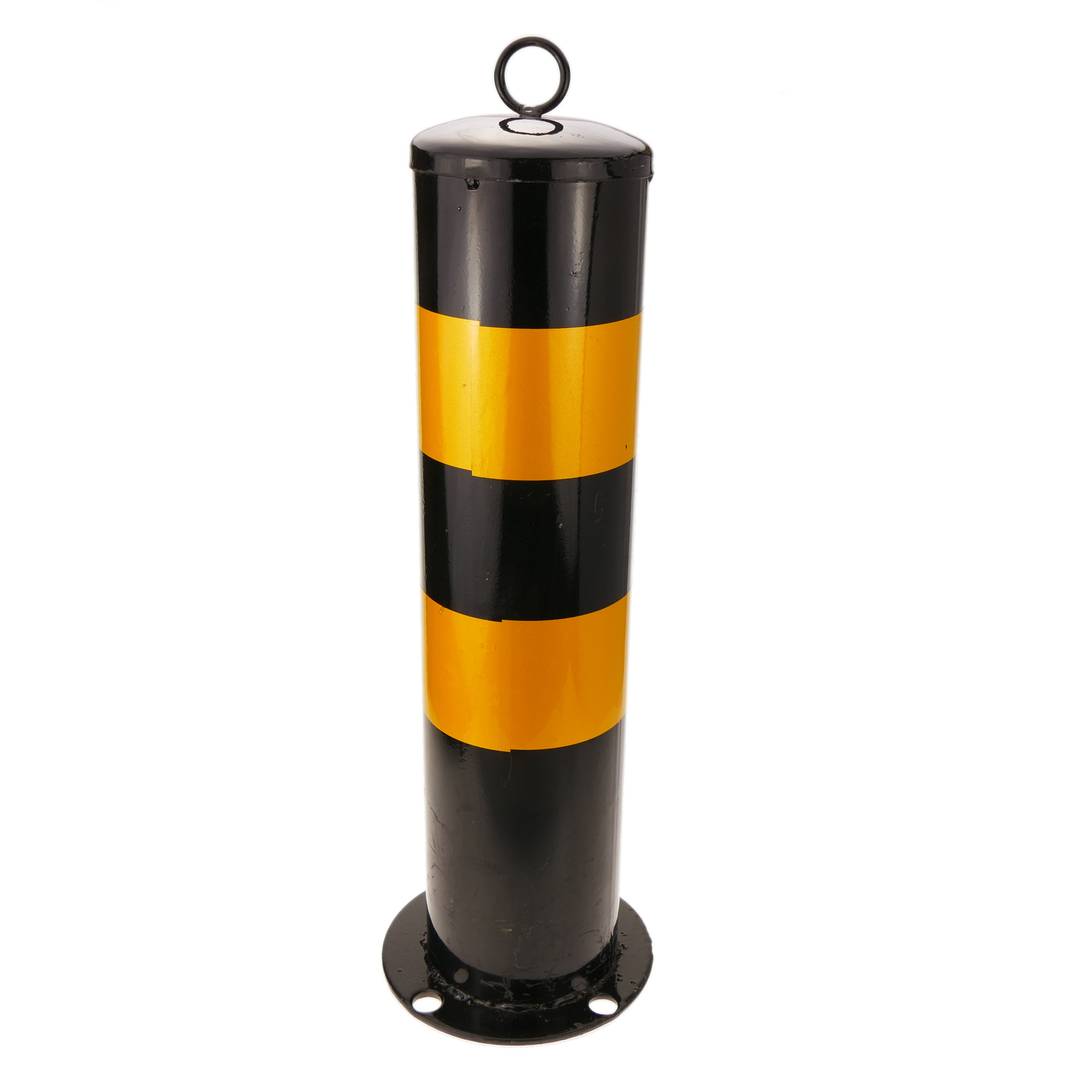 Metal bollard with nailed base 12x50 cm 1-pack