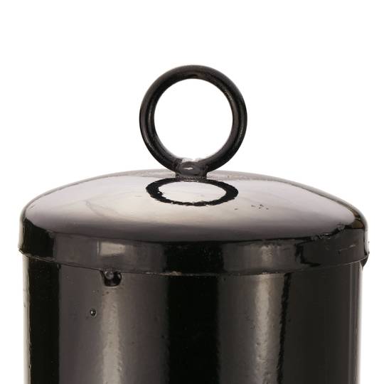 Metalen bolderpaal met genagelde basis 12x51 cm 1-pack